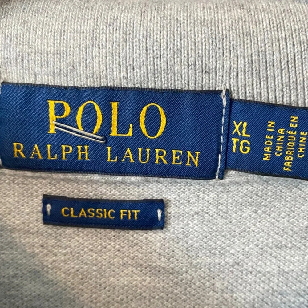 Polo Ralph Lauren Men XL Preppy Classic Fit Gray Short Sleeve Pony Logo Casual